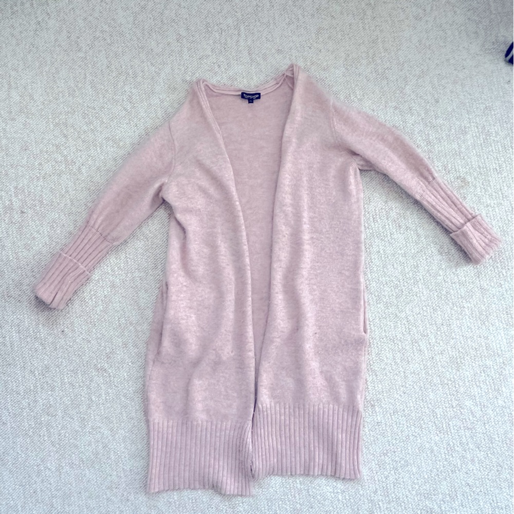 Topshop pink XS cardigan.